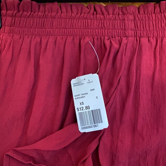 Forever 21 NWT Burgundy boho shorts relaxed fit - Picture 2 of 8